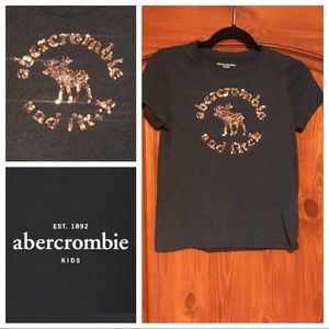 Charcoal Gray Abercrombie Girls T-Shirt